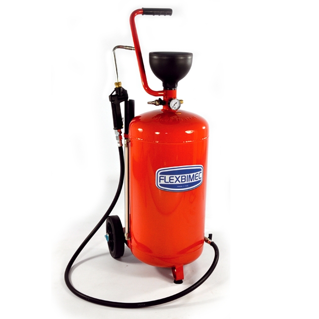Fahrbares pneumatisches Ölgerät - 40 L - Druckbehälter, inkl. Füllstandsanzeige