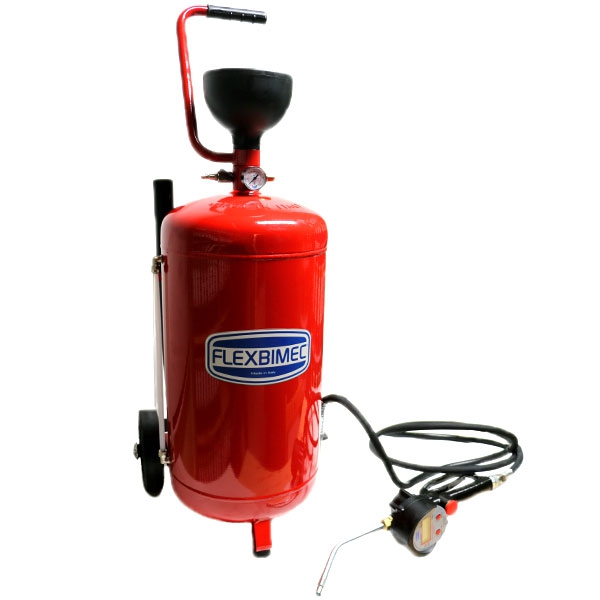 Fahrbares pneumatisches Ölgerät - 40L Behälter - inkl. Durchflussmesser